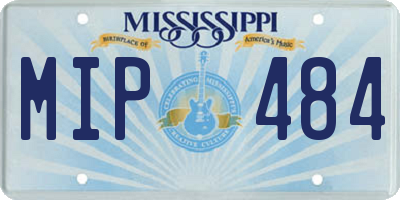 MS license plate MIP484