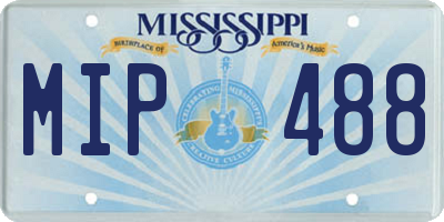 MS license plate MIP488