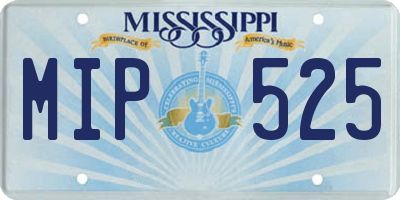 MS license plate MIP525