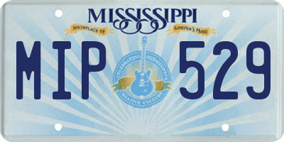 MS license plate MIP529