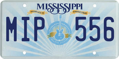 MS license plate MIP556