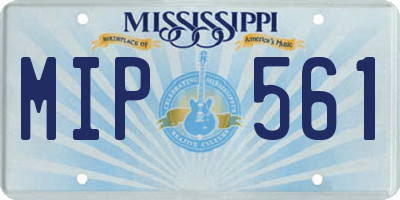 MS license plate MIP561