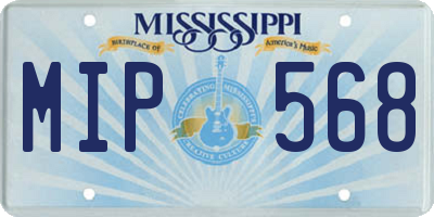 MS license plate MIP568