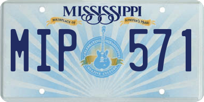 MS license plate MIP571
