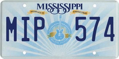 MS license plate MIP574