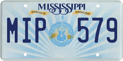 MS license plate MIP579