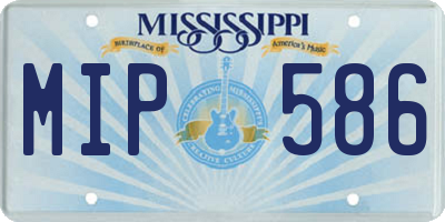 MS license plate MIP586