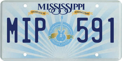 MS license plate MIP591