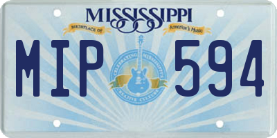 MS license plate MIP594