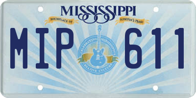 MS license plate MIP611