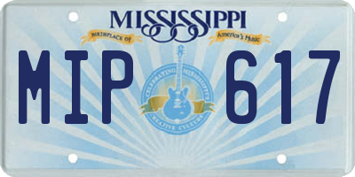 MS license plate MIP617