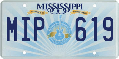 MS license plate MIP619