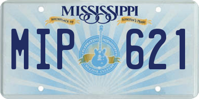 MS license plate MIP621