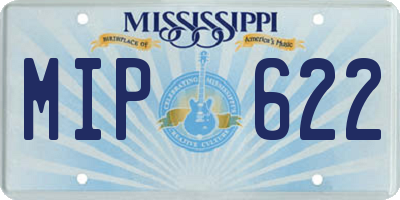 MS license plate MIP622