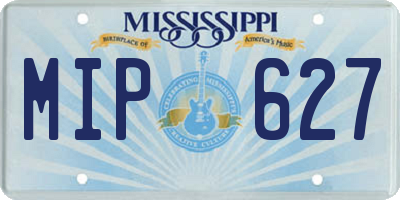 MS license plate MIP627