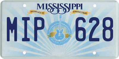 MS license plate MIP628