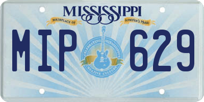 MS license plate MIP629
