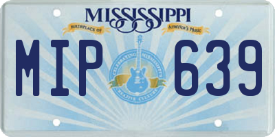 MS license plate MIP639