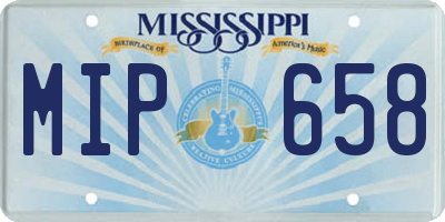 MS license plate MIP658