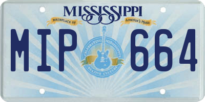 MS license plate MIP664