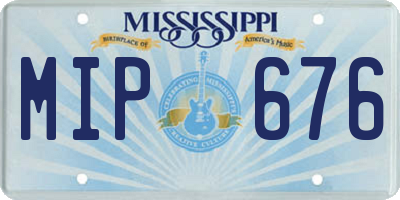 MS license plate MIP676
