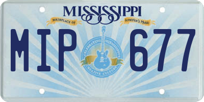 MS license plate MIP677