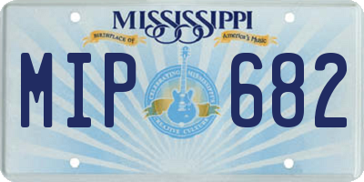 MS license plate MIP682