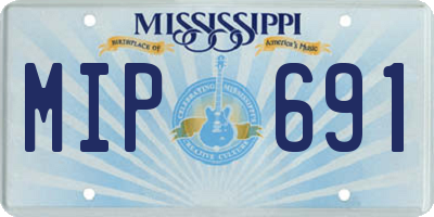 MS license plate MIP691