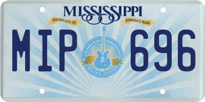 MS license plate MIP696