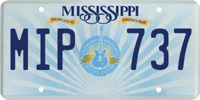 MS license plate MIP737