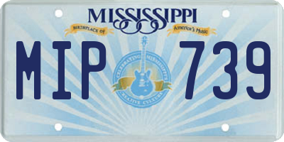 MS license plate MIP739