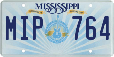 MS license plate MIP764