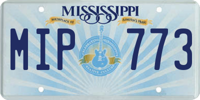 MS license plate MIP773