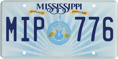 MS license plate MIP776