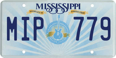 MS license plate MIP779