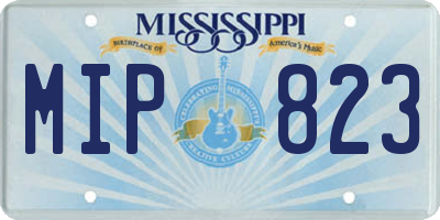 MS license plate MIP823