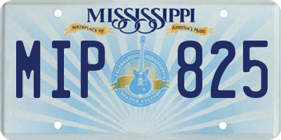 MS license plate MIP825
