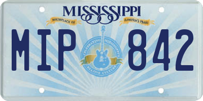 MS license plate MIP842