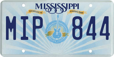 MS license plate MIP844