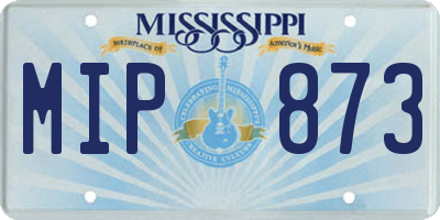 MS license plate MIP873