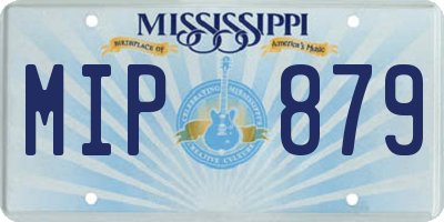 MS license plate MIP879