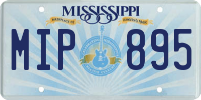 MS license plate MIP895