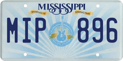 MS license plate MIP896
