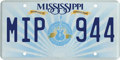 MS license plate MIP944