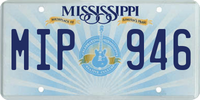 MS license plate MIP946