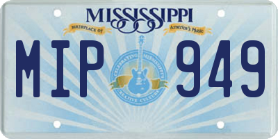 MS license plate MIP949