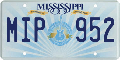 MS license plate MIP952