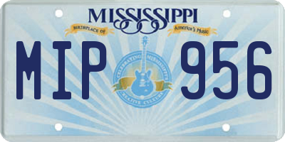 MS license plate MIP956