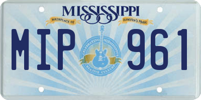 MS license plate MIP961