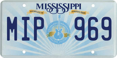 MS license plate MIP969